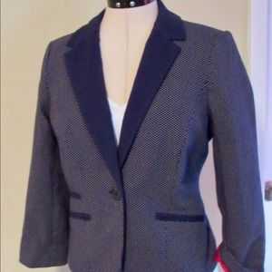 NEW Limited navy and polka dot blazer